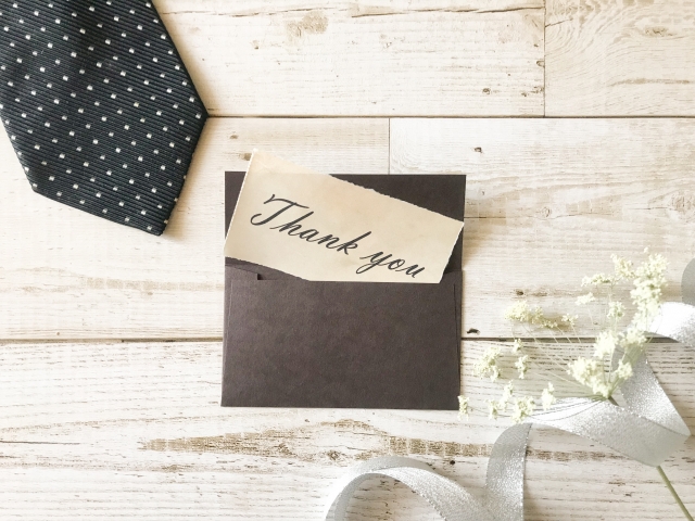 ネクタイとメッセージ